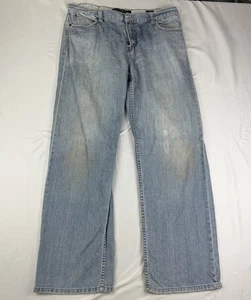 Billabong Surf Men’s Blue Denim Straight Fit Y2K Jeans Size W36 Distressed - Picture 1 of 23