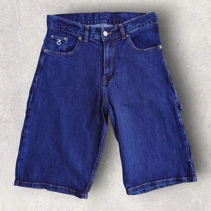 pantaloncini jeans uomo three sixty skateboard gear y2k stile falegname, W30 - Foto 1 di 3
