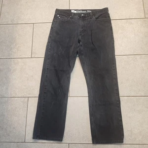 Tommy Hilfiger Classic Straight Mens 34x29.5 Actual Black Denim - Picture 1 of 11