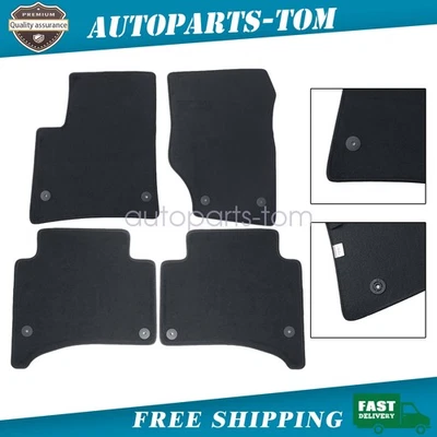 Alfombrillas de repuesto para Volkswagen Touareg 2004-2010 4 puertas terciopelo negro Foto 1 de 4
