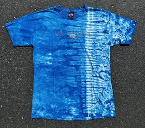 Vintage Harley Davidson Tie Dye Herren L Hemd Tribal Flame Style 90s Y2K USA - Bild 1 von 7