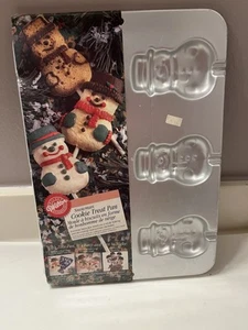 Wilton Cookie Treat Pan Snowman Baking Mold 6 Desserts 1996 New Old Stock - Picture 1 of 5