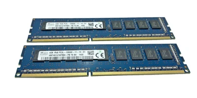 2x SKHynix 8GB PC3L-12800E ECC Equivalent Server Memory RAM - Image 1 of 2