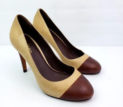 Zapatos de tacón Cole Haan violeta NikeAir para mujer talla 6,5 B cuero tostado de 3,75" Foto 1 de 4