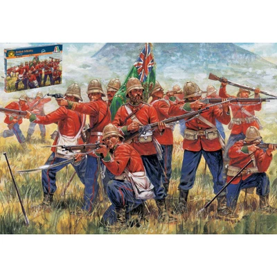 ZULU WAR BRITISH INFANTRY KIT 1:72 Italeri Kit Figure Militari Modellino Nuovo - Immagine 1 di 3