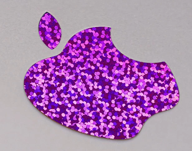 Glitter Purple Color Changer Logo Overlay for iPad - Image 1 of 1