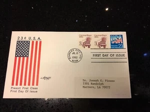 1992 USA Flagge 23c Presort Briefmarke Artmaster Ersttagsbrief - Bild 1 von 5