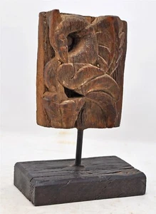 Antique Wooden Bird Figurine Carving Original Old Hand Carved  - Picture 1 of 6