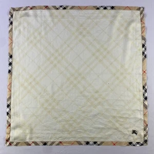 Vintage Burberry Handkerchief Neckerchief Bandana Pocket Square - Picture 1 of 7