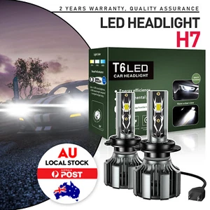 2X H7 LED Headlight Bulb Kit Globes Lamp 780W For Peugeot 306 ST Sedan 1994-2001 - Picture 1 of 7
