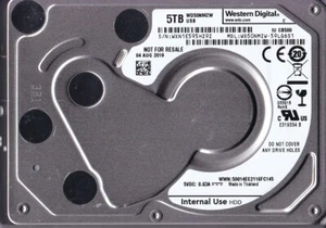 WD WD50NDZW-59LG6S1 s/n:WXN1E.. Aug 2019 Thailand 5TB USB 3.0 2.5" HDD B15-24 - Picture 1 of 2