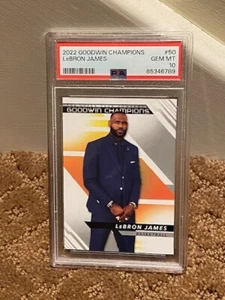 2022 Goodwin Champions Lebron James PSA 10 #50 Card POP 1 - Foto 1 di 1