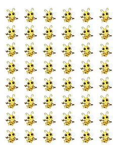 48 NIEDLICHE LANDHUMMEL BIEN UMSCHLAG SIEGEL ETIKETTEN AUFKLEBER 1,2 ZOLL RUND - Bild 1 von 1