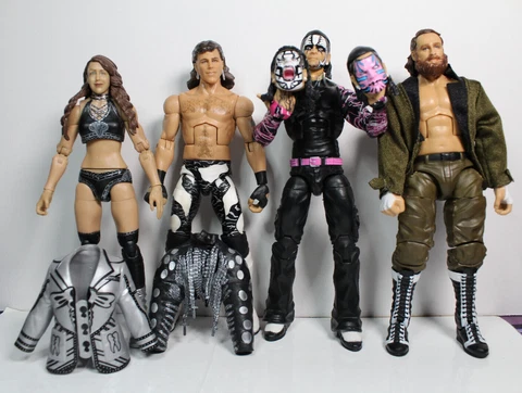 WWE Elite AEW Unrivaled Britt Baker Sami Zayn Jeff Hardy Shawn Michaels LOT READ Cover