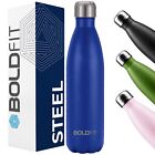 Boldfit Stainless Steel Bottle - For Use Office And Gym (Blue) 500Ml Capicity