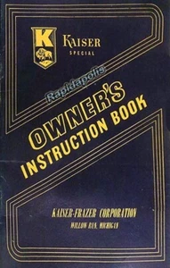 1. Auflage 1948 KAISER SONDERBESITZER ANLEITUNG BEBILDERTES AUTO HANDBUCH - Bild 1 von 12
