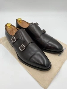 Men Suitsupply Dark Double Monk Strap in Italian Calf Leather EU42.5 UK8.5 US9.5 - Bild 1 von 17