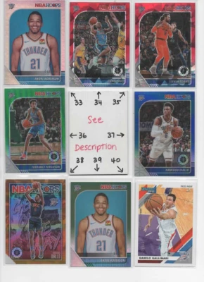 NEW Oklahoma City Thunder  U-PICK Serial #d JERSEY AUTO Rookies  SHAI DURANT OKC - Image 1 of 4