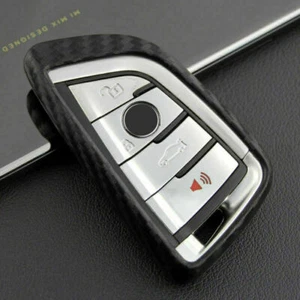 Para Nuevos Accesorios BMW Fibra de Carbono Coche Llavero Estuche Cubierta Soporte Carcasa Nuevo - Imagen 1 de 6