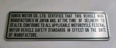 Honda CT70 Z50 Silver TAG ID Foto 1 de 4