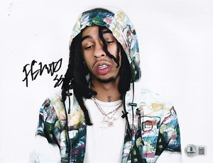 ROBB BANK$ signed (DO THE MOST) Musik Rapper 8X10 Foto BECKETT BP30920 - Bild 1 von 1