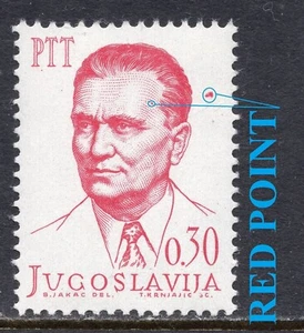 066 - YUGOSLAVIA 1966 - TITO - ERROR - Red Points - MNH - Picture 1 of 2