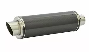 Suzuki GSX650F Exhaust SP Engineering Carbon Fibre Round Moto GP XLS 2008-2016 - Picture 1 of 9