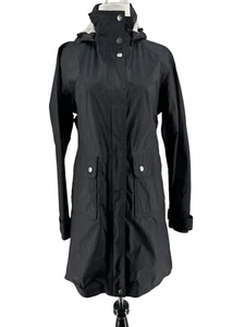 Patagonia Women's Black Torrent Shell Waterprood Rain Trech Hooded Jacket Small - Picture 1 of 9
