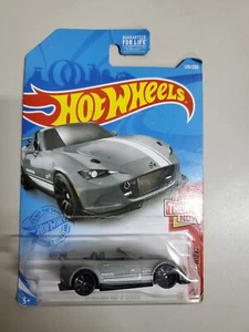 2021 Hot Wheels #129/250 Gray 15 Mazda MX-5 Miata Then And Now #4/10 NOC - Picture 1 of 2