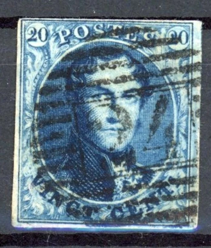Belgium 1851 : Good Very Fine Used Stamp - Nice Margins - Unframed WTMK - Image 1 of 1