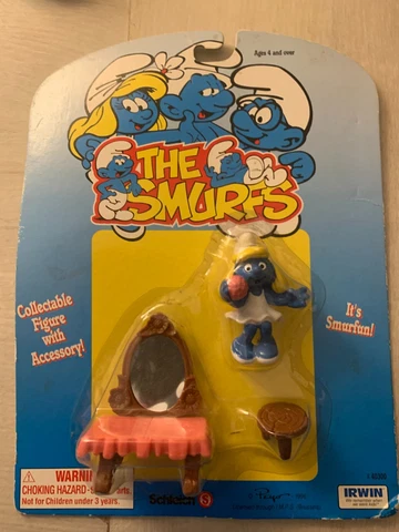 Vintage 1996 Smurfs Smurfette Irwin New and Sealed 1996 Sealed Schleich Cover