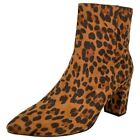 Smash Shoes Chiku Leopard Microfiber Womens Ankle Boots Size 13W