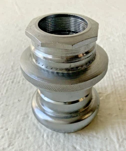 STEEL HEADSET 1 1/8 INCH THREADED BSA THREADING - Picture 1 of 4