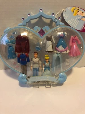 Disney Cenicienta Polly Bolsillo Mini Princesa Juego Estuche de Transporte Nuevo en Caja Foto 1 de 4
