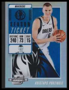 2018-19 Panini Contenders Optic #40 Kristaps Porzingis Silver Prizm Mavericks - Picture 1 of 2