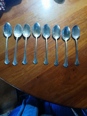 Towle Sterling Silver Chippendale Pattern  Spoon Flatware Lot of 8  6" 200 grams - Image 1 of 4