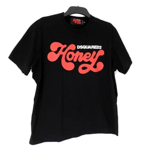 Dsquared2 Womens T-Shirt Size Medium UK 10 Black Made In Italy - Picture 1 of 12