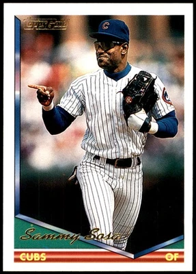 Sammy Sosa 1994 Topps #725 Cubs MLB READ FREE SHIPPING AutographDen - Image 1 of 2