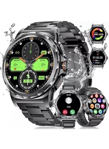 Smartwatch Męski Damski z funkcją telefonu Zegarek na rękę do iPhone Samsung Huawei - Zdjęcie 1 z 6