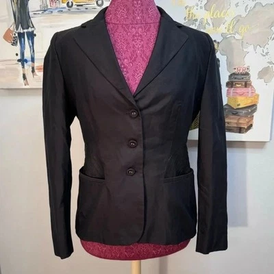 Chaqueta/Ablazer Bottega Veneta Negro con Detalle de Tubos Mujer Talla IT 46, L Grande Foto 1 de 4