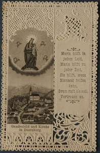 E45) Altes Heiligenbild, Dürrenberg, Ablass - Bild 1 von 2