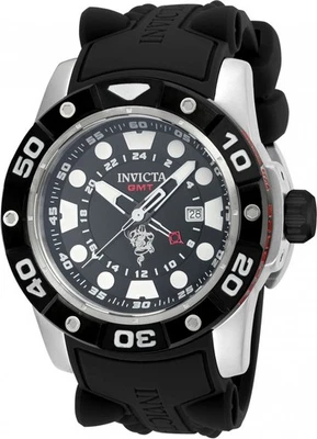 Invicta Sea Base 20181 GMT relógio masculino 52mm mostrador preto 200M aço inoxidável - Imagem 1 de 4