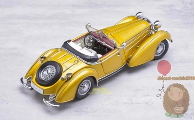 sun star 1:18 HORCH 855 1939 car Model Alloy Diecast Simulation Hobby Gift Gold - Image 1 of 4