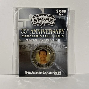 San Antonio Spurs Memorabilia 35th Anniversary Medallion David Robinson - Picture 1 of 4