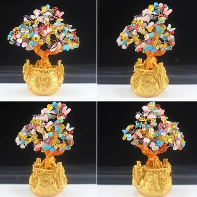 Glückskristall Geldbaum nach Feng Shui für Wohlstand und positive Energie Neu - Bild 1 von 4