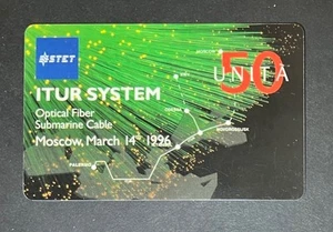 CARTA TELEFONICA INTERNAZIONALE ITUR SYSTEM 50 U. MOSCOW, MARCH 14 1996 C&C 6023 - Picture 1 of 2