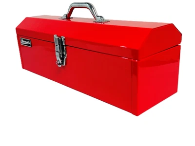 Homak 19-Inch Steel Hip-Roof Tool Box Short Red Portable Toolbox RD00119200 - Image 1 of 4