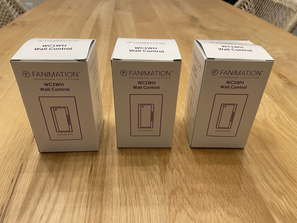 Fanimation Wall Control Fan 3 Speeds, White - WC1WH - Image 1 of 1