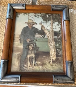 1960’s Vintage Custom Framed Photo Hunting Unikat Timeless - Bild 1 von 7