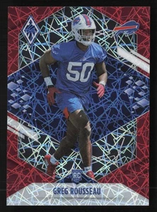 2021 Panini Phoenix #155 Greg Rousseau Red Lazer #/285 Rookie RC - Picture 1 of 2